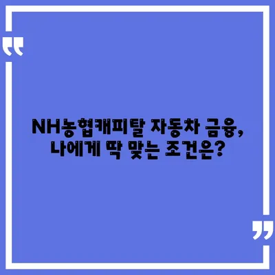 NH농협캐피탈 자동차