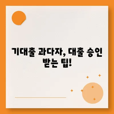 기대출 과다자 추가대출 조건