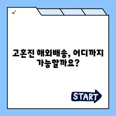 고혼진 해외배송