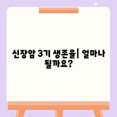 신장암 3기 생존율 얼마 증상 원인 은