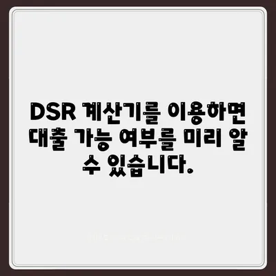 dsr 계산기