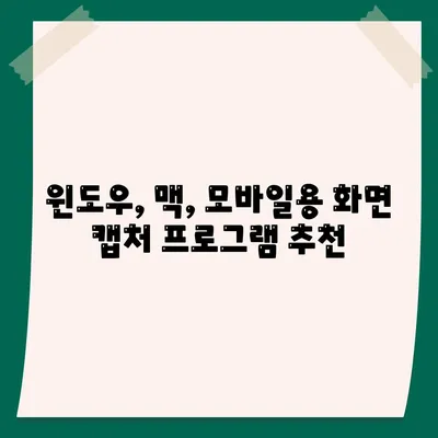 화면 캡처 소프트웨어 다운로드