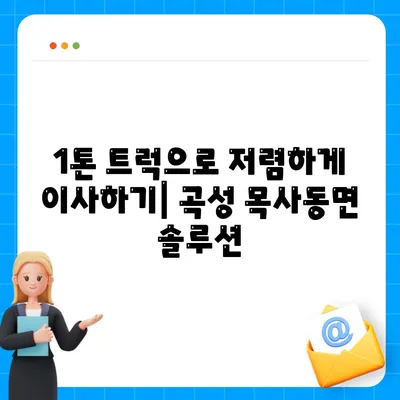 전라남도 곡성군 목사동면 포장이사비용 | 견적 | 원룸 | 투룸 | 1톤트럭 | 비교 | 월세 | 아파트 | 2024 후기