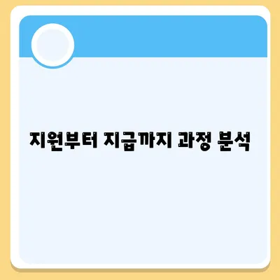 지원부터 지급까지 과정 분석