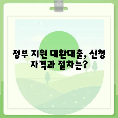 정부지원대환대출