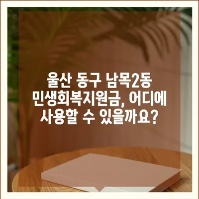 울산시 동구 남목2동 민생회복지원금 | 신청 | 신청방법 | 대상 | 지급일 | 사용처 | 전국민 | 이재명 | 2024