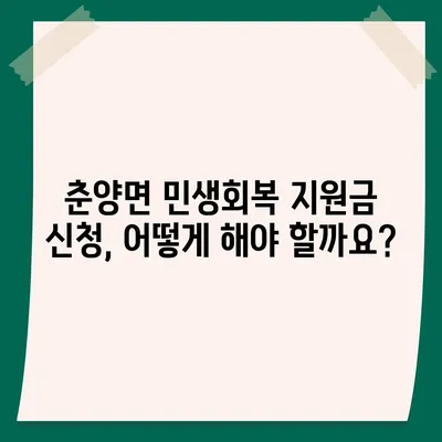 전라남도 화순군 춘양면 민생회복지원금 | 신청 | 신청방법 | 대상 | 지급일 | 사용처 | 전국민 | 이재명 | 2024