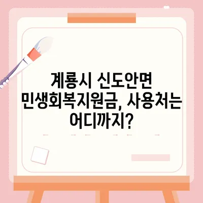 충청남도 계룡시 신도안면 민생회복지원금 | 신청 | 신청방법 | 대상 | 지급일 | 사용처 | 전국민 | 이재명 | 2024