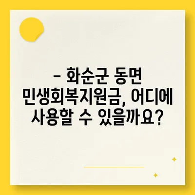 전라남도 화순군 동면 민생회복지원금 | 신청 | 신청방법 | 대상 | 지급일 | 사용처 | 전국민 | 이재명 | 2024