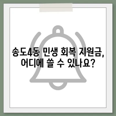 인천시 연수구 송도4동 민생회복지원금 | 신청 | 신청방법 | 대상 | 지급일 | 사용처 | 전국민 | 이재명 | 2024