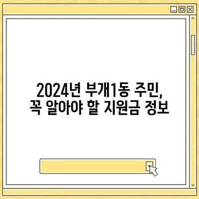 인천시 부평구 부개1동 민생회복지원금 | 신청 | 신청방법 | 대상 | 지급일 | 사용처 | 전국민 | 이재명 | 2024