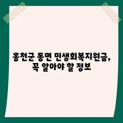 강원도 홍천군 동면 민생회복지원금 | 신청 | 신청방법 | 대상 | 지급일 | 사용처 | 전국민 | 이재명 | 2024