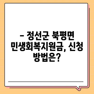 강원도 정선군 북평면 민생회복지원금 | 신청 | 신청방법 | 대상 | 지급일 | 사용처 | 전국민 | 이재명 | 2024