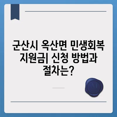 전라북도 군산시 옥산면 민생회복지원금 | 신청 | 신청방법 | 대상 | 지급일 | 사용처 | 전국민 | 이재명 | 2024