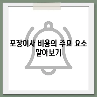 포장이사 비용 체크리스트