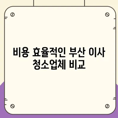 부산 이사 청소업체 추천