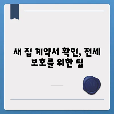 전세 이사 시 챙겨야 할 사항, 안전한 이사 위해 필수 준비