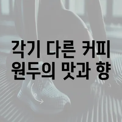 각기 다른 커피 원두의 맛과 향