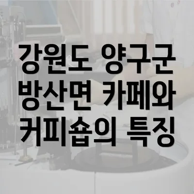 강원도 양구군 방산면 카페와 커피숍의 특징