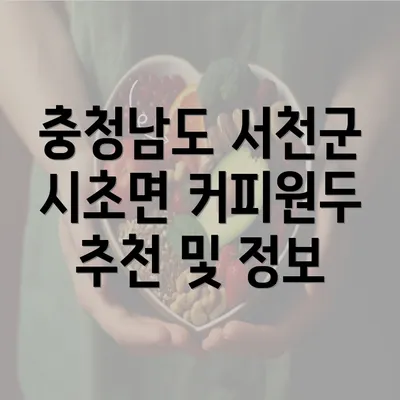 충청남도 서천군 시초면 커피원두 추천 및 정보