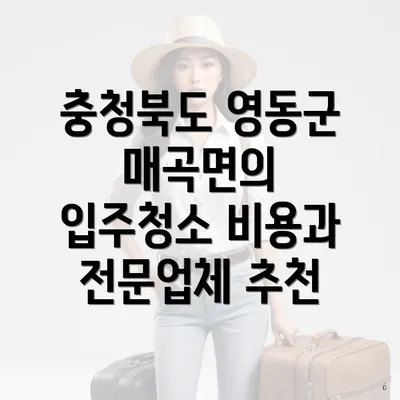 충청북도 영동군 매곡면의 입주청소 비용과 전문업체 추천