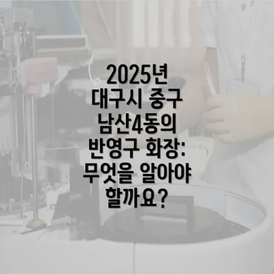 2025년 대구시 중구 남산4동의 반영구 화장: 무엇을 알아야 할까요?