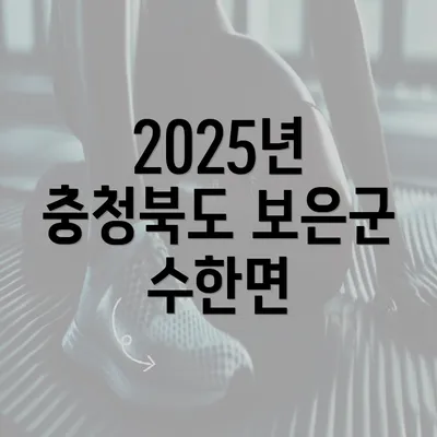 2025년 충청북도 보은군 수한면