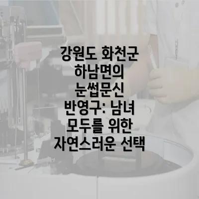 강원도 화천군 하남면의 눈썹문신 반영구: 남녀 모두를 위한 자연스러운 선택