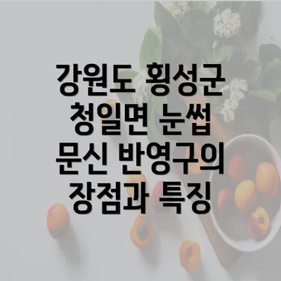 강원도 횡성군 청일면 눈썹 문신 반영구의 장점과 특징