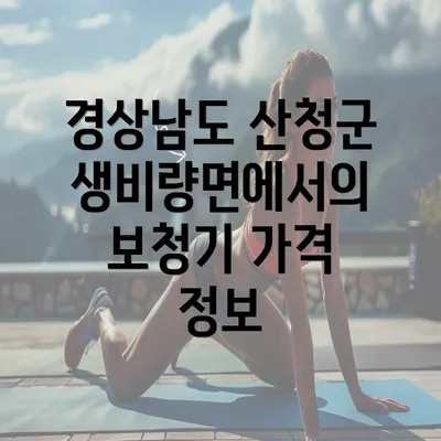 경상남도 산청군 생비량면에서의 보청기 가격 정보