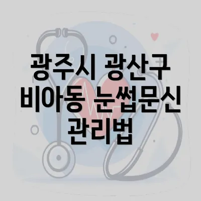 광주시 광산구 비아동 눈썹문신 관리법