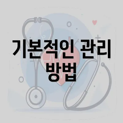 기본적인 관리 방법