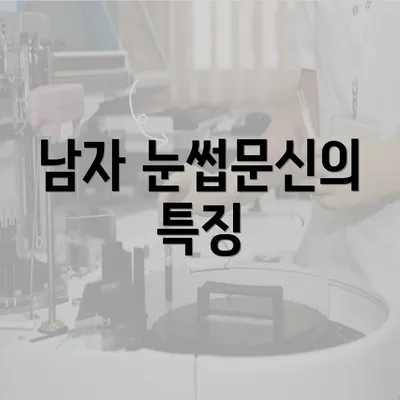 남자 눈썹문신의 특징