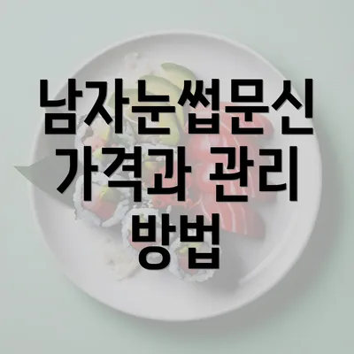 남자눈썹문신 가격과 관리 방법