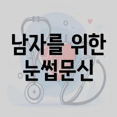 남자를 위한 눈썹문신