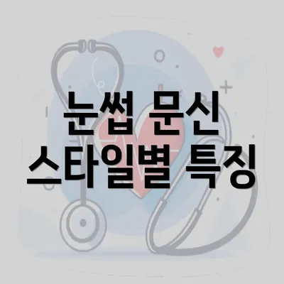 눈썹 문신 스타일별 특징