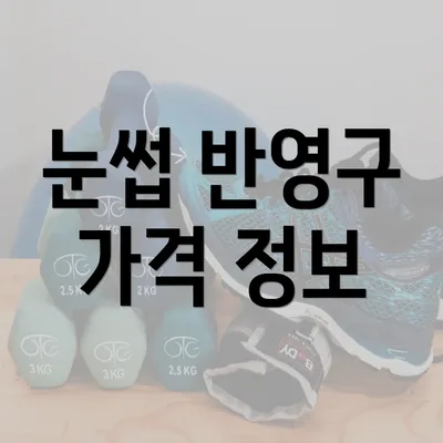 눈썹 반영구 가격 정보