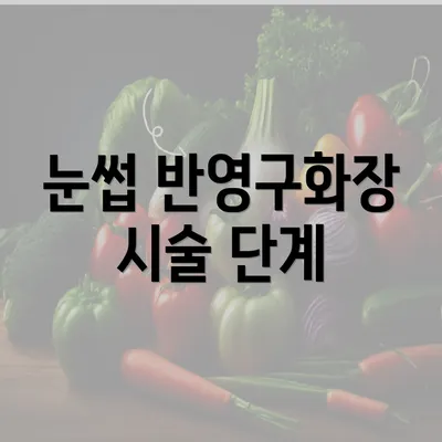 눈썹 반영구화장 시술 단계