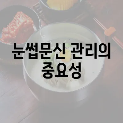 눈썹문신 관리의 중요성