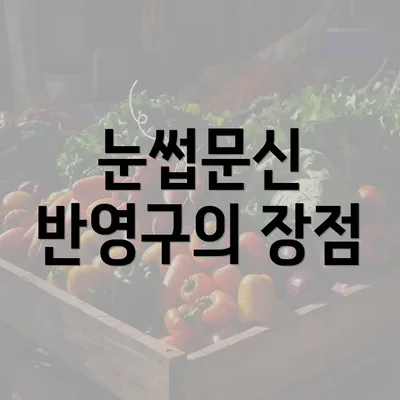 눈썹문신 반영구의 장점