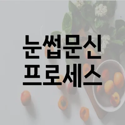 눈썹문신 프로세스