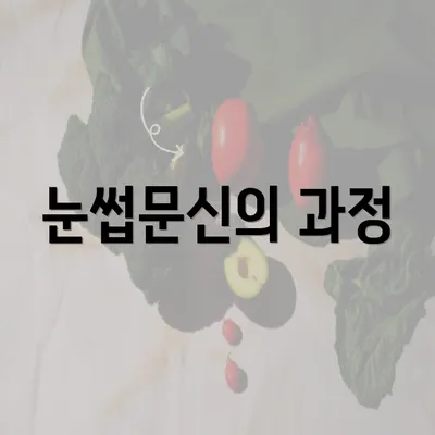 눈썹문신의 과정