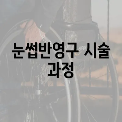 눈썹반영구 시술 과정