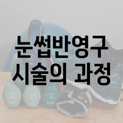 눈썹반영구 시술의 과정