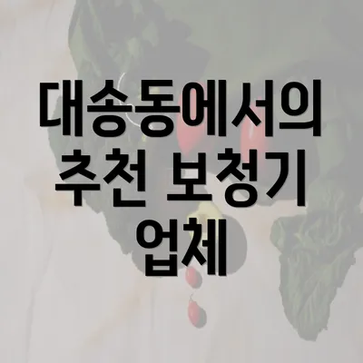 대송동에서의 추천 보청기 업체