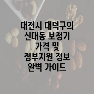 대전시 대덕구의 신대동 보청기 가격 및 정부지원 정보 완벽 가이드