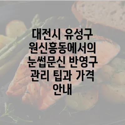 대전시 유성구 원신흥동에서의 눈썹문신 반영구 관리 팁과 가격 안내