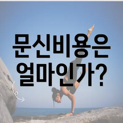 문신비용은 얼마인가?