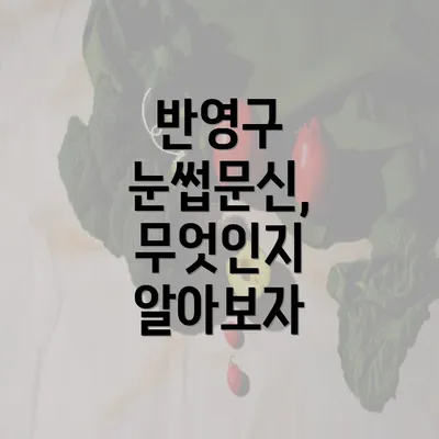 반영구 눈썹문신, 무엇인지 알아보자