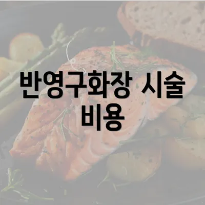 반영구화장 시술 비용